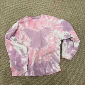 Urban Outfitters Pink and Purple Tie-Dye Sweatshirt